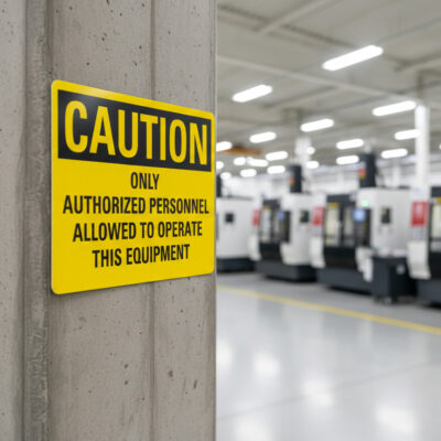 Caution Only authorized personnel allowed to operate this