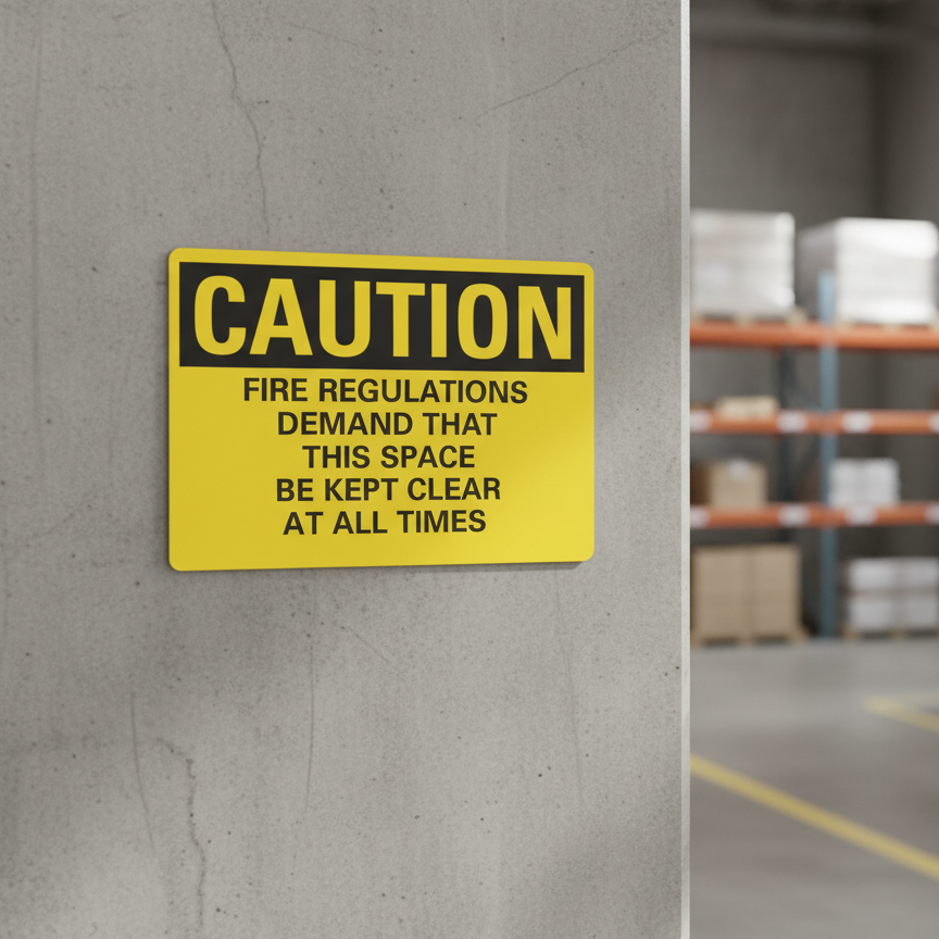 Caution Fire regulations demand that this space be kept - Image 2