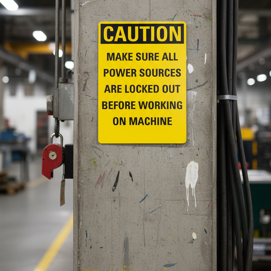 Caution Make sure all power sources are locked out - Image 2