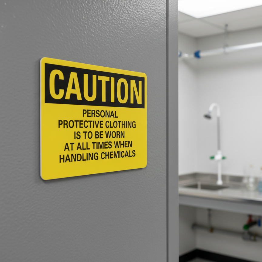 Caution Personal protective clothing is to be worn at - Image 2