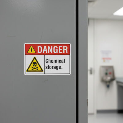 Danger Chemical storage.