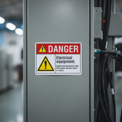 Danger Electrical equipment. Authorized personnel only.
