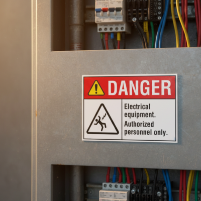 Danger Electrical equipment. Authorized personnel only.