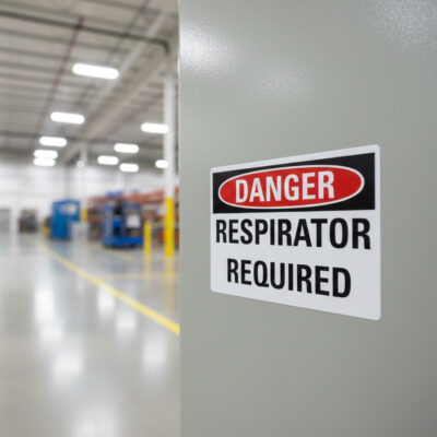 Danger Respirator required