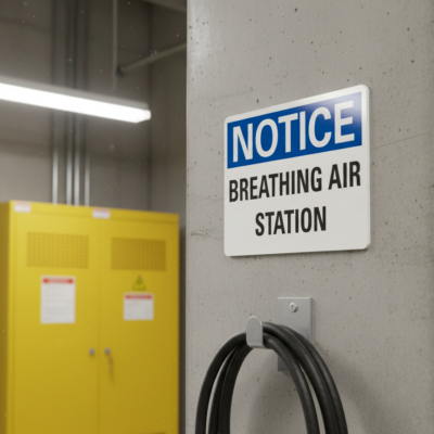 Notice Breathing air station