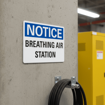 Notice Breathing air station