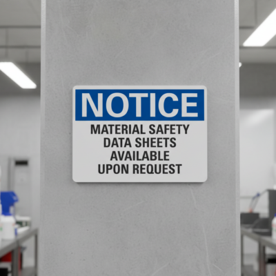 Notice Material safety data sheets available upon