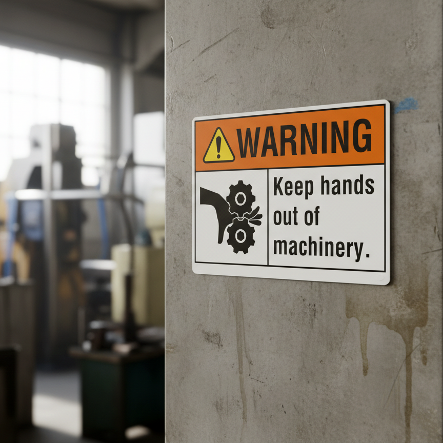 Warning Keep hands out of machinery - Image 2