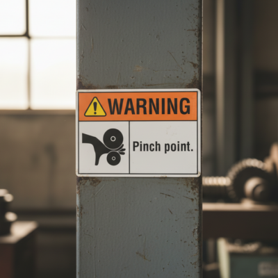 Warning Pinch point