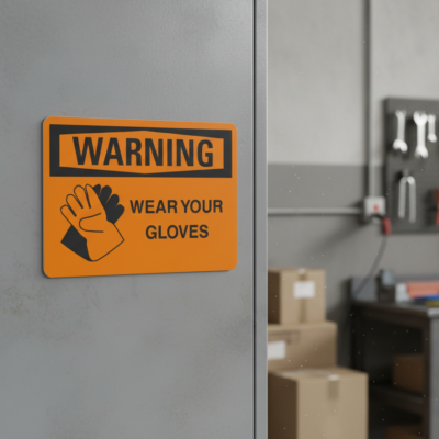 Warning Wear your gloves