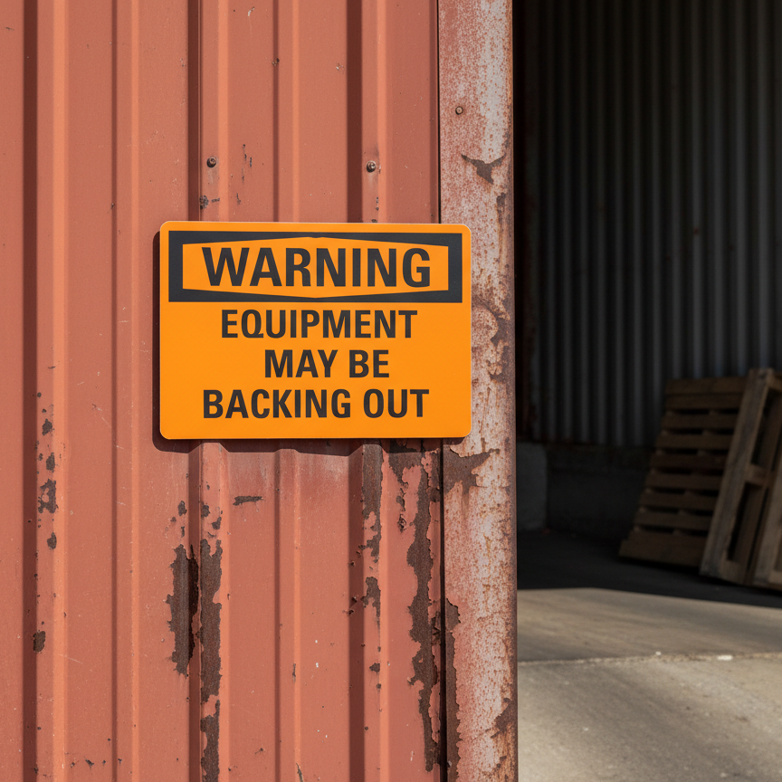 Warning Equipment may be backing out - Image 2