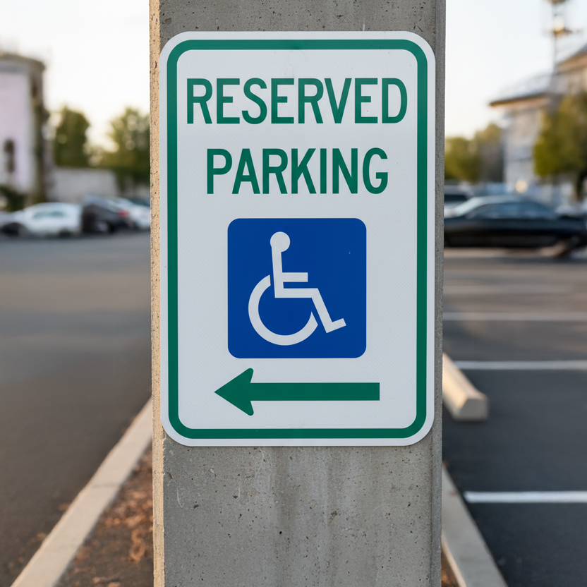 Reserved Parking (Handicapped Symbol - Image 2