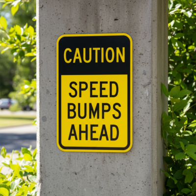 Caution Speed Bumps Ahead