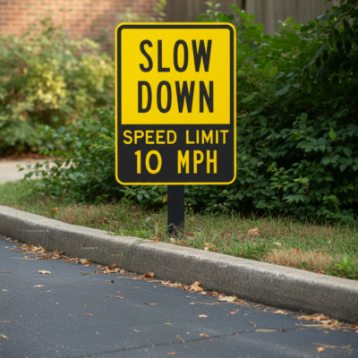 Slow Down Speed Limit 10 Mph
