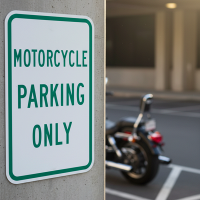 Motorcycle Parking Only