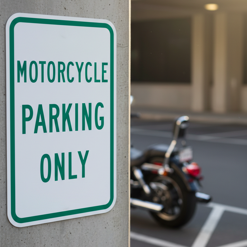 Motorcycle Parking Only