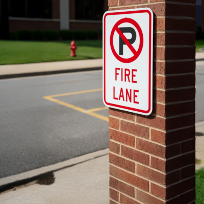 (No Parking Symbol) Fire Lane