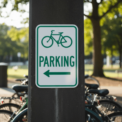 (Bike Sym) Parking (Left Arrow)