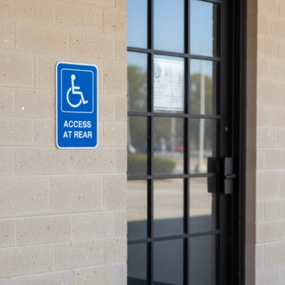 (Handicap Sym) Access At Rear