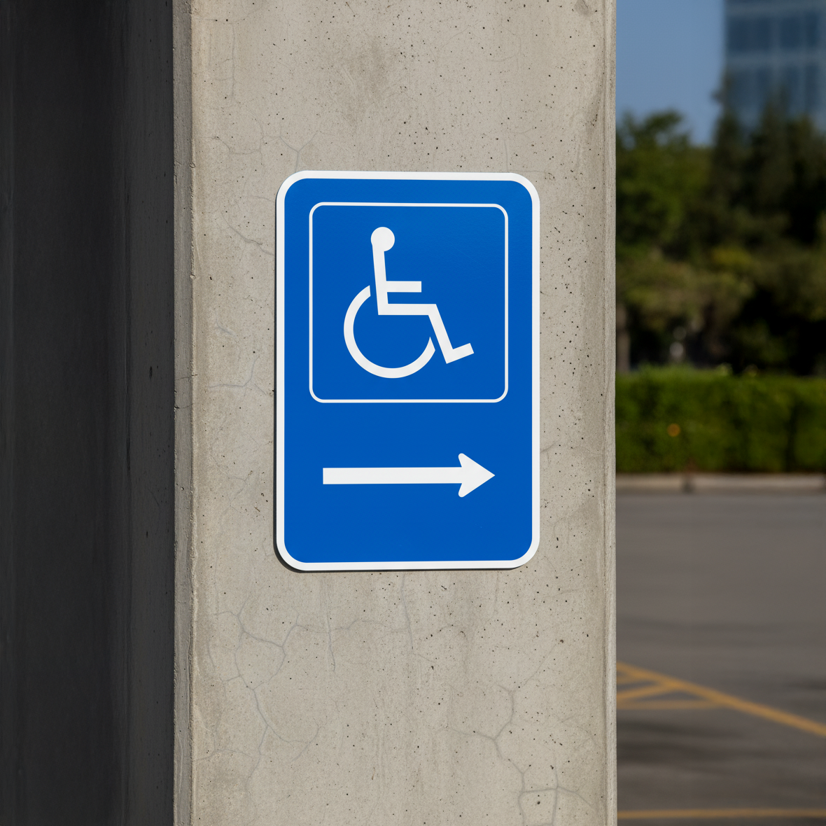 (Handicap Sym) With Right Arrow