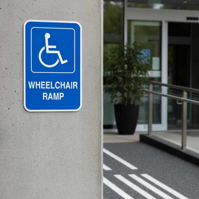 (Handicap Sym) Wheelchair Ramp