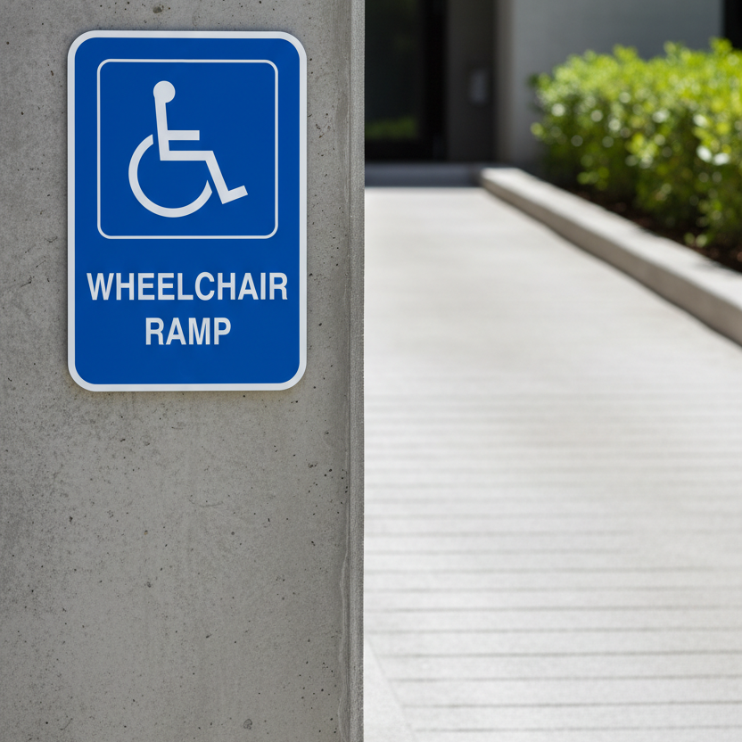 (Handicap Sym) Wheelchair Ramp - Image 2