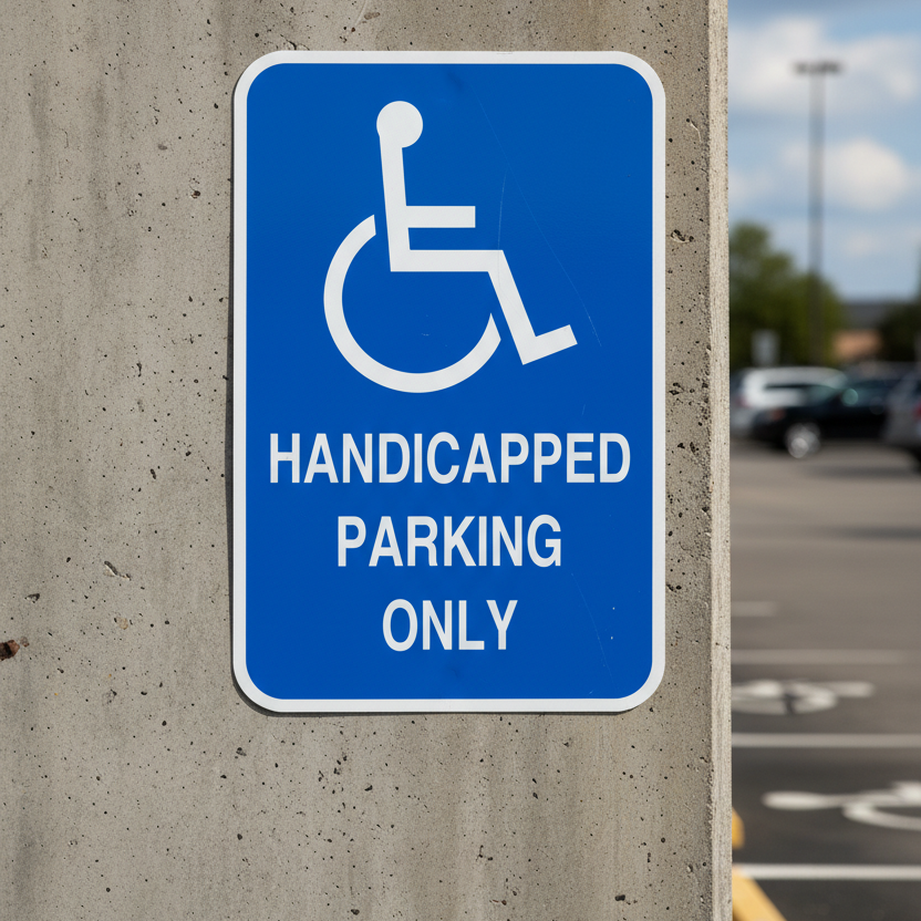 (Handicap Sym) Handicapped Parking Only
