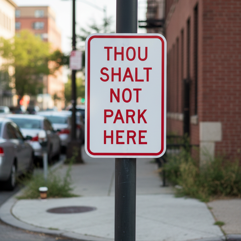Thou Shalt Not Park Here - Image 2