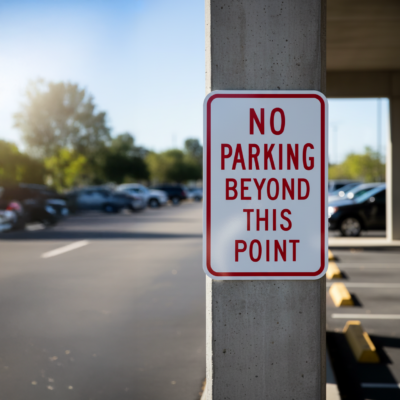 No Parking Beyond This Point