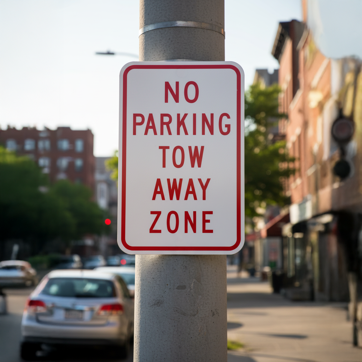 No Parking Tow Away Zone