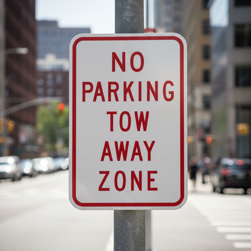 No Parking Tow Away Zone - Image 2
