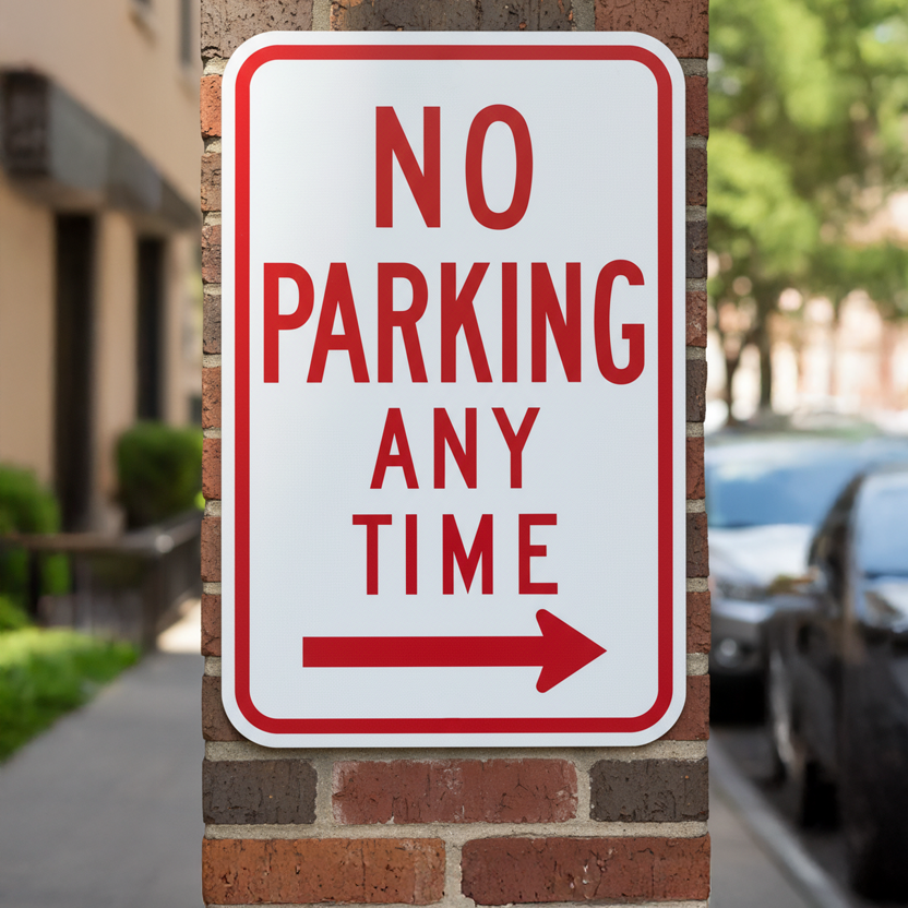 No Parking Any Time (Right Arrow) - Image 2