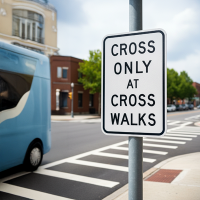 Cross Only At Cross Walks