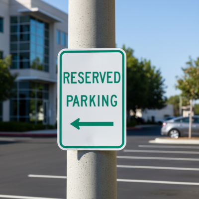 Reserved Parking (Left Arrow)