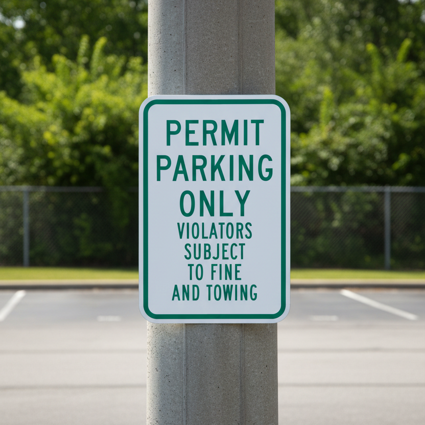 Permit Parking Only Violators Subject To Fine