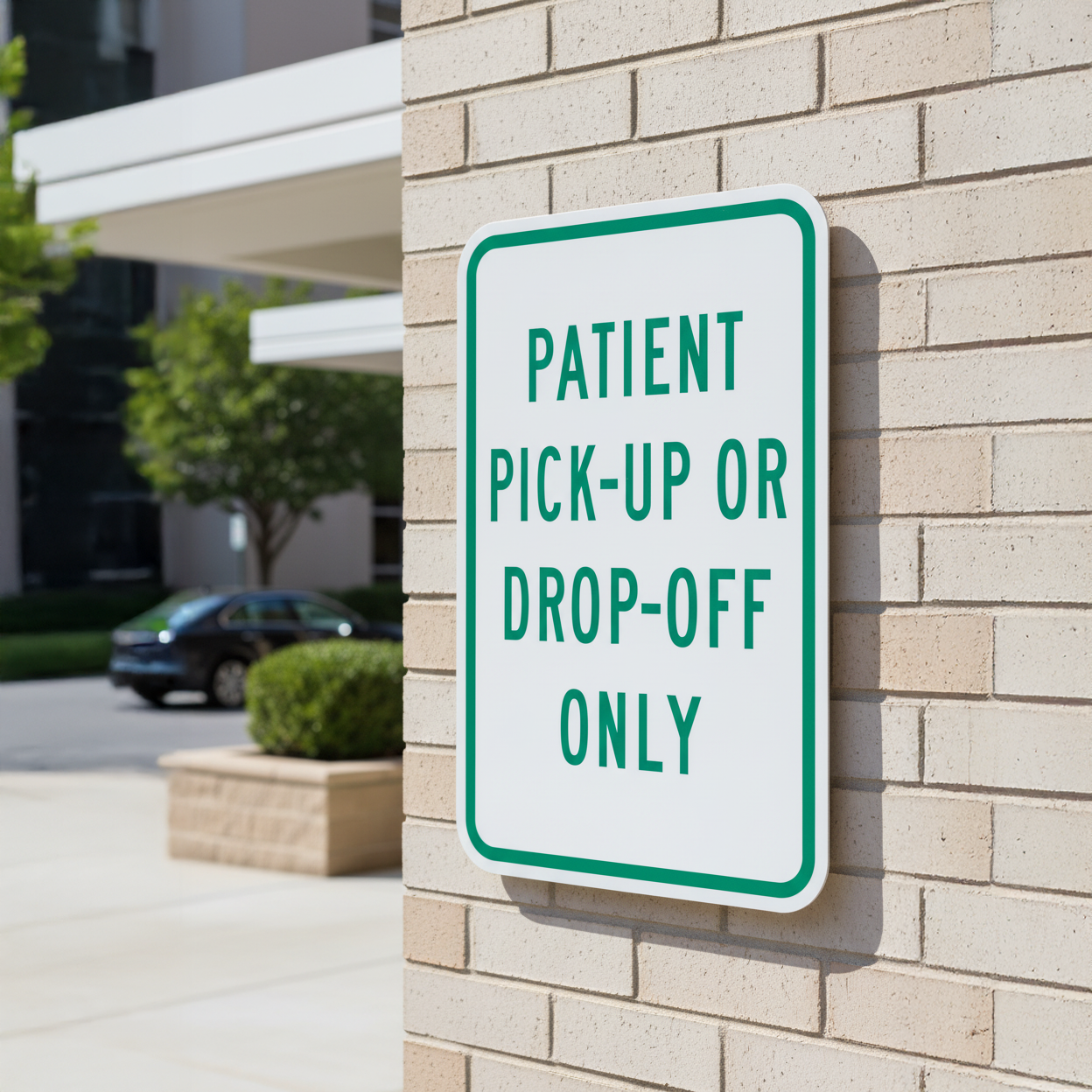 Patient Pick-Up Or Drop-Off Only