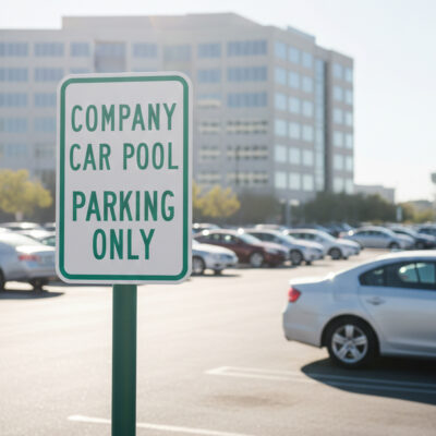 Company Car Pool Parking Only