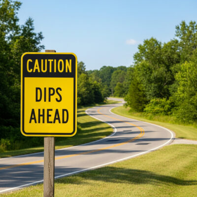 Caution Dips Ahead