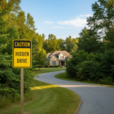 Caution Hidden Drive