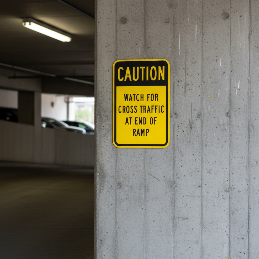 Caution Watch For Cross Traffic At End Of Ramp - Image 2