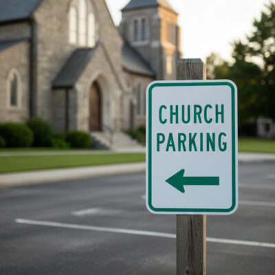 Church Parking (Left Arrow)