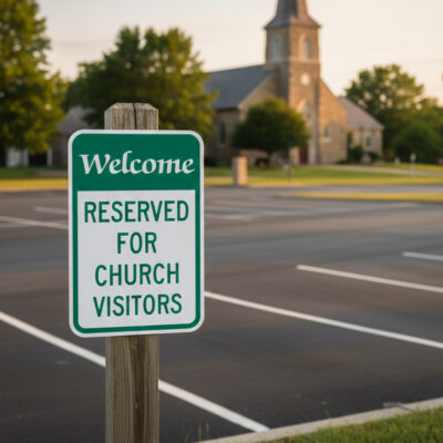 Welcome Reserved For Church Visitors