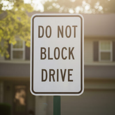 Do Not Block Drive