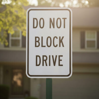 Do Not Block Drive