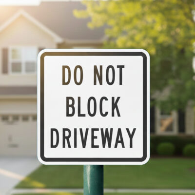 Do Not Block Driveway