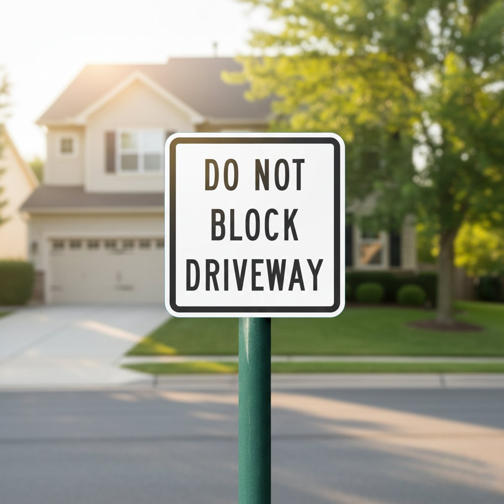 Do Not Block Driveway