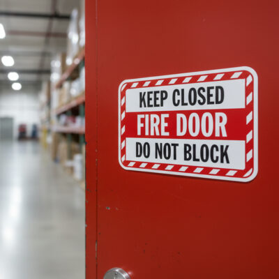 Keep Closed Fire Door Do Not Block