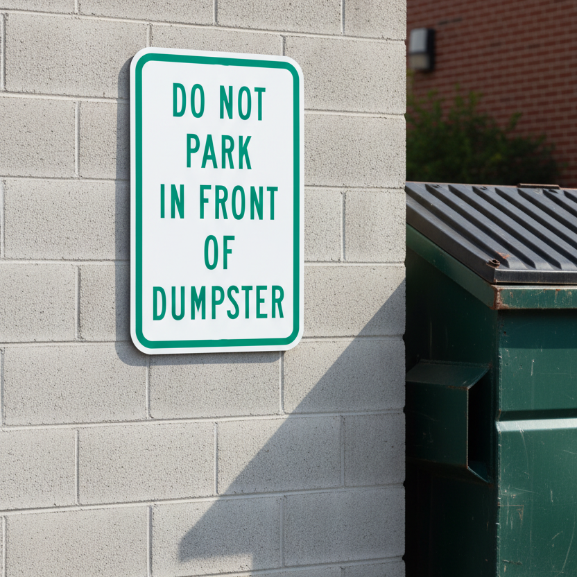 Do Not Park In Front Of Dumpster - Image 2