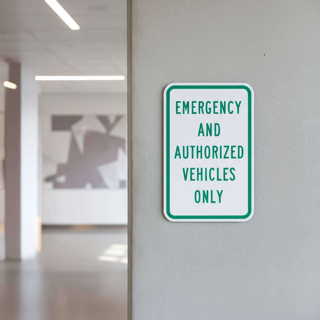 Emergency And Authorized Vehicles Only - Image 2