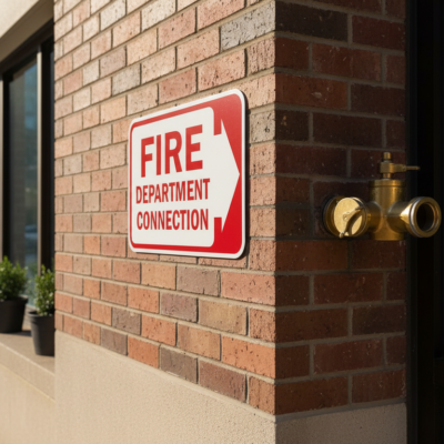 Fire Department Connection (Right Arrow)